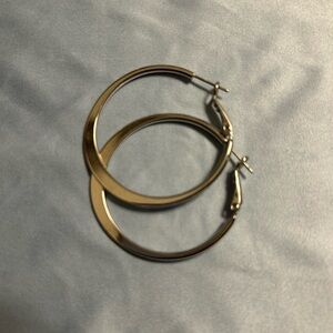 Silver Hoop Earrings - Classic Women's Jewelry